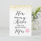 Jar 5x7"キスの数 招待状 (スタンド正面)