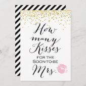 Jar 5x7"キスの数 招待状 (正面/裏面)