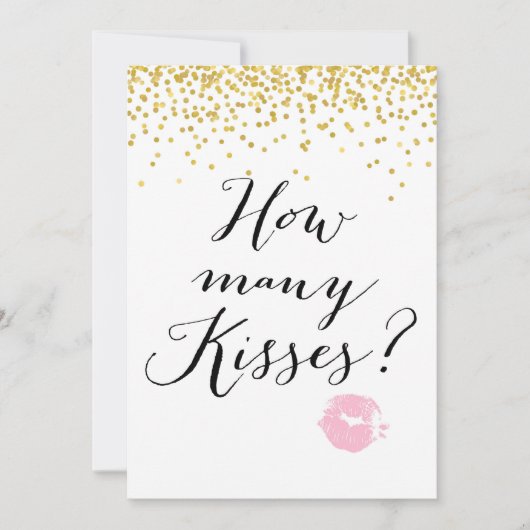 Jar 5x7"キスの数 招待状 (正面)