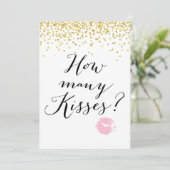 Jar 5x7"キスの数 招待状 (スタンド正面)