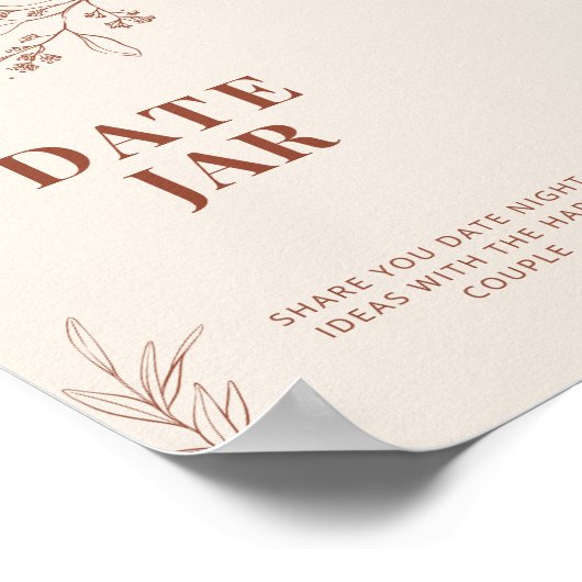 JAR BOHOの結婚サイン ポスター (角)