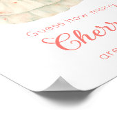 jar Clotheslineさくらんぼ内のベビー数 ポスター (角)