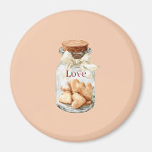 Jar Heart Cookies White Bow マグネット (正面)