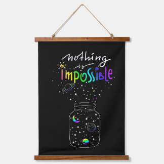 Jar of Dreams: Rainbow Wood Topped Wall Tapestry 吊り下げ型タペストリー