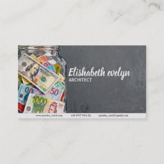 Jar of Global Banknotes g328 名刺