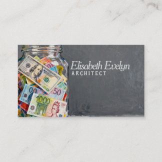 Jar of Global Banknotes g567 名刺
