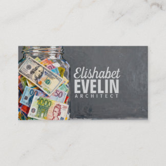 Jar of Global Banknotes h728 名刺