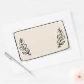 Jar / Spiceステッカー空白のラベルVII 長方形シール (封筒)