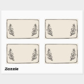 Jar / Spiceステッカー空白のラベルVII 長方形シール (シート)