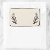 Jar / Spiceステッカー空白のラベルVII 長方形シール (バッグ)