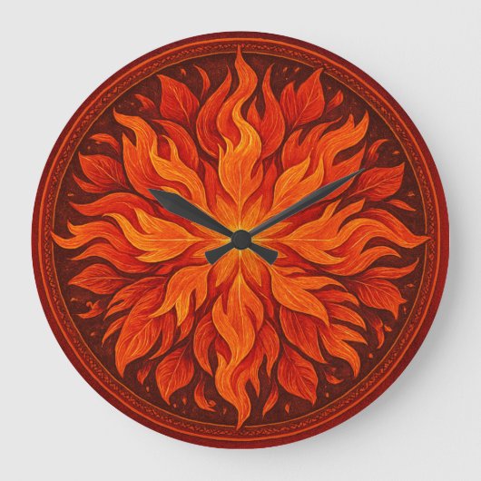 JARDIM DE FOGO ラージ壁時計 (正面)