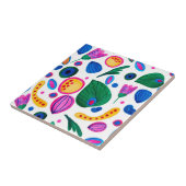 Jardín Botánico Abstracto Boho Maximalist タイル (側面)