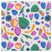 Jardín Botánico Abstracto Boho Maximalist ファブリック (クローズアップ)