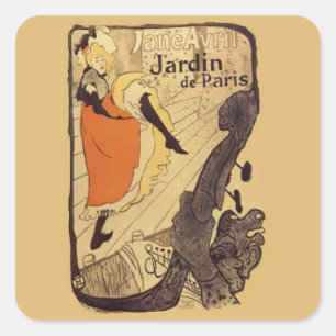 Jardin deパリ-ツールーズLautrec スクエアシール