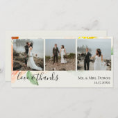 Jardin Deフルーア結婚ズの写真ありがとう サンキューカード (正面/裏面)