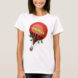 Jardin De Tuileriesの熱気の気球 Tシャツ