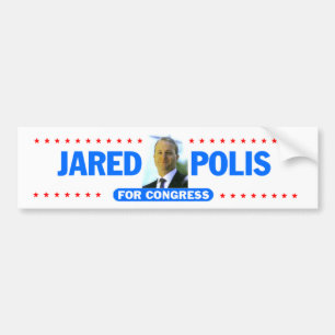 Jared Polisのバンパーステッカー バンパーステッカー