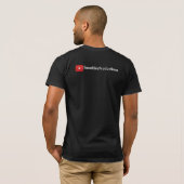 Jaredibleの生産の黒いTシャツ Tシャツ (裏面フル)
