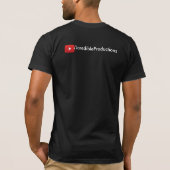 Jaredibleの生産の黒いTシャツ Tシャツ (裏面)