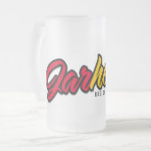 Jarheadのデザイン フロストグラスビールジョッキ (正面左)