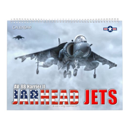 JARHEAD JETS - AV-8B Harrier II カレンダー (カバー)
