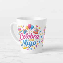Jarra Personalizada “Celebra Conmigo” | Ideal para カフェラテマグ