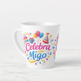 Jarra Personalizada “Celebra Conmigo” | Ideal para カフェラテマグ