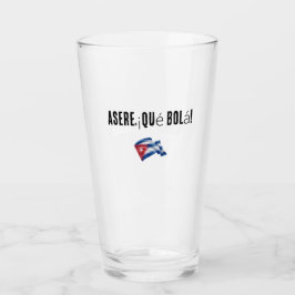 jarra / vaso con frase cubana タンブラーグラス