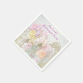 Jarsでのロマンチックなバラリタイア スタンダードカクテルナプキン (角)