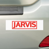 Jarvisのスタンプ バンパーステッカー (車上)