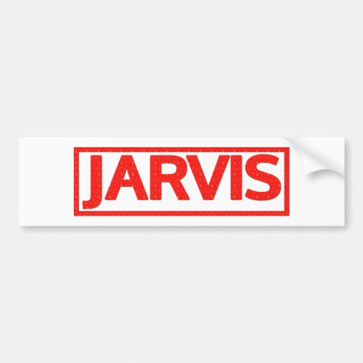 Jarvisのスタンプ バンパーステッカー (正面)