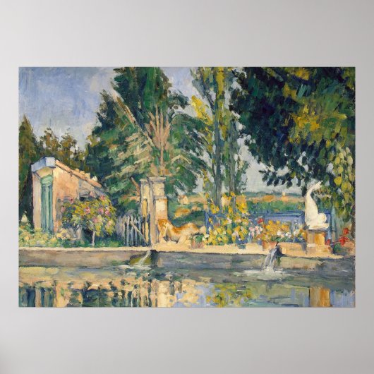 Jas de Bouffan The Pond – ポールセザンヌ- c1876 ポスター (正面)
