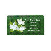 Jasmineの花をカスタマイズ ラベル (正面)