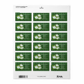 Jasmineの花をカスタマイズ ラベル (フルシート)