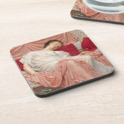 Jasmine by Albert Joseph Mooreファインアート コースター (左側)