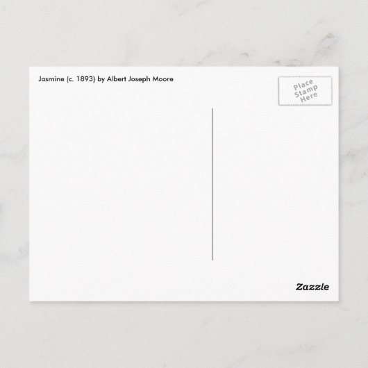 Jasmine by Albert Joseph Mooreファインアート ポストカード (裏面)