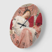 Jasmine by Albert Joseph Mooreファインアート ラージ壁時計 (傾斜)