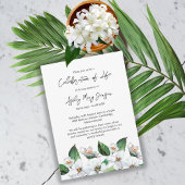 Jasmine Celebration of Life Funeral 招待状