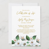 Jasmine Celebration of Life Funeral 招待状 (正面)