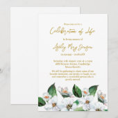 Jasmine Celebration of Life Funeral 招待状 (正面/裏面)