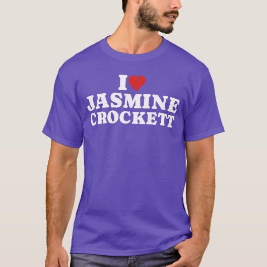 Jasmine Crockett Fan Club I Heart Jasmine Crockett Tシャツ (正面)