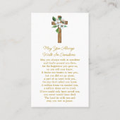 Jasmine Cross Memorial Photo Funeral Prayer Card 名刺 (裏面)