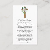 Jasmine Cross Memorial Photo Funeral Prayer Card 名刺 (裏面)