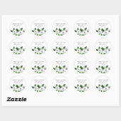 Jasmine Memorial Funeral Classic Round Sticker ラウンドシール (シート)