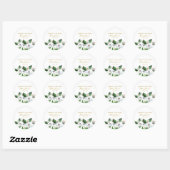 Jasmine Memorial Funeral Classic Round Sticker ラウンドシール (シート)