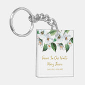 Jasmine Memorial Funeral Photo Keychain キーホルダー (正面左)