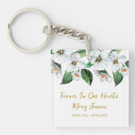 Jasmine Memorial Funeral Photo Keychain キーホルダー