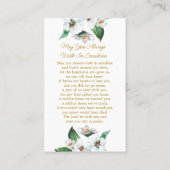 Jasmine Memorial Photo Funeral Prayer Card 名刺 (裏面)