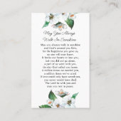 Jasmine Memorial Photo Funeral Prayer Card 名刺 (裏面)