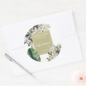 Jasmine Perfume Label ラウンドシール (封筒)